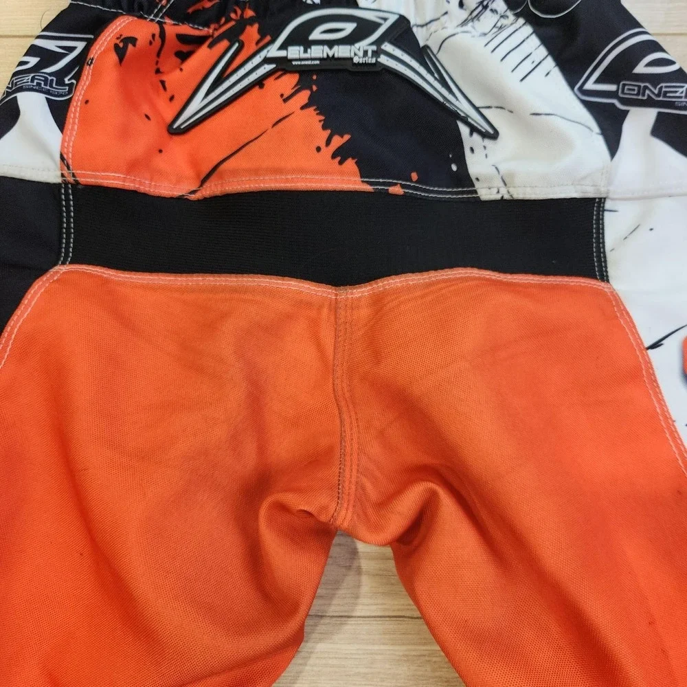 O'Neal Element Jersey Pants Set Youth Large 28 Orange Black Motocross MX Gear